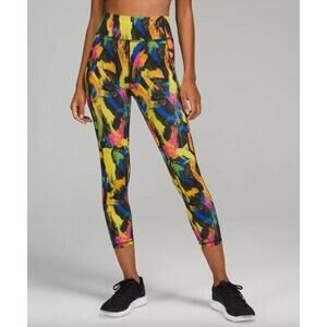 NWT LULULEMON Invigorate High Rise Tight 25" Undertone Black Multi Sz 2